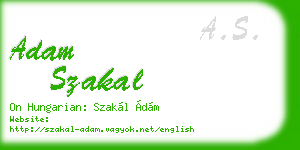 adam szakal business card